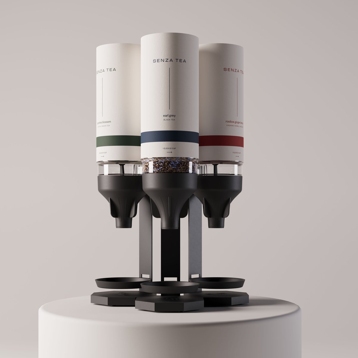 Senzatea 3x dispenser carrousel