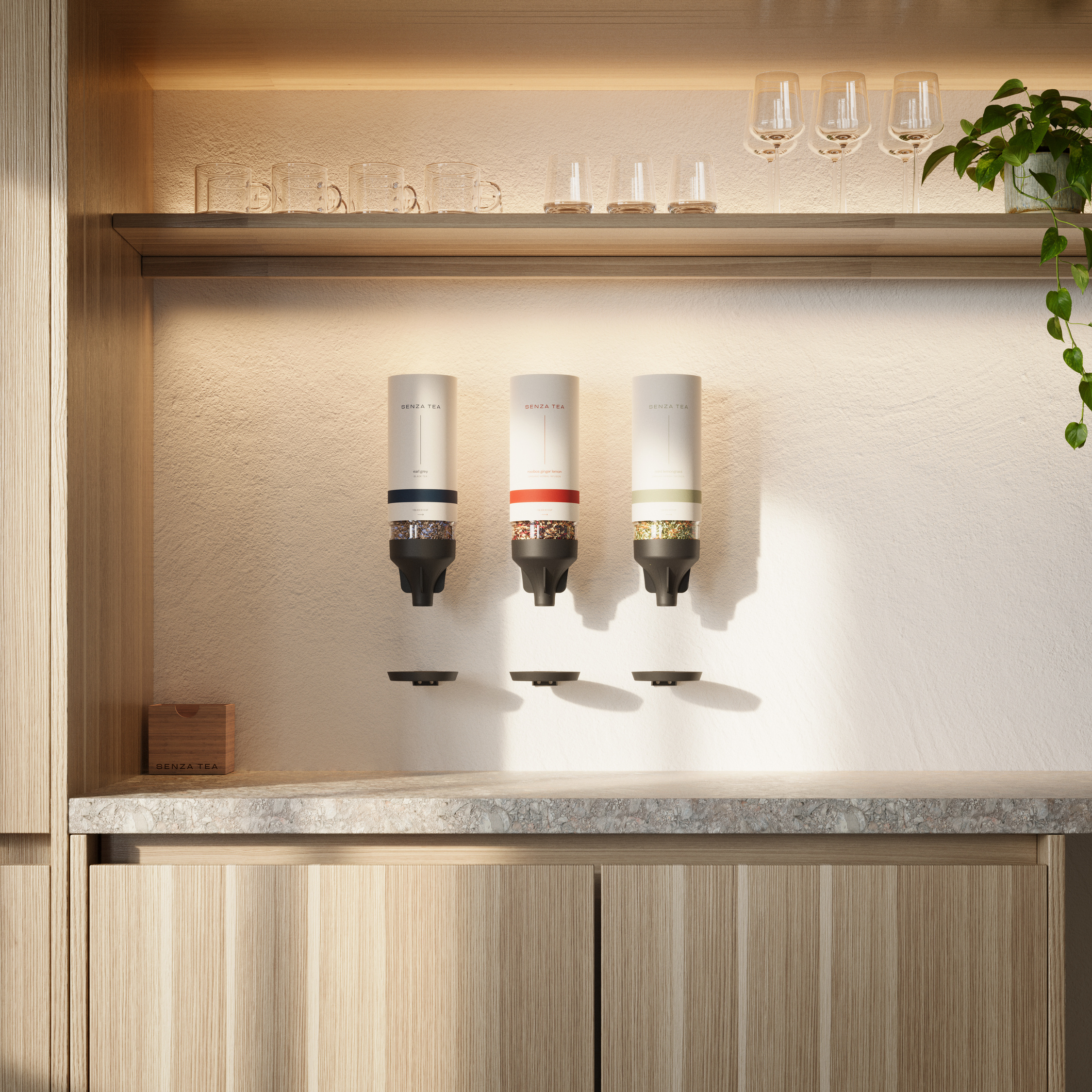 Senza Tea Company Een theedispenser die technisch en mooi samenkomt