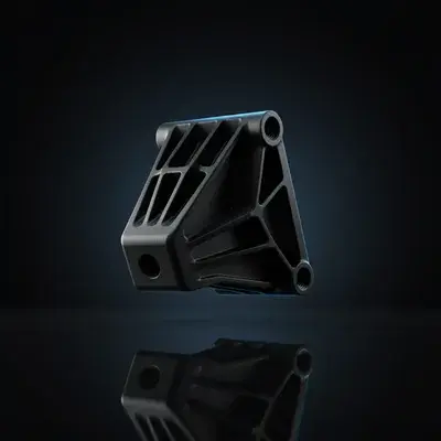 Constructieve beugel met ribben